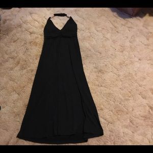 Black Halter Maxi Dress